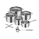 WMF Set 3-teilig Astoria Vorteils Topfset Induktion 5-teilig mit Glasdeckel und WMF Profi Plus...