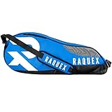 Raquex Schlägertasche für Tennis-, Badminton- und Squashschläger. Tennistasche für bis zu 6...