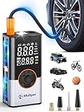 Multper Elektrische Luftpumpe Fahrrad Luftpumpe Elektrisch 150 PSI mit 8000mAh Akku Kompressor...