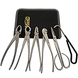 vouiu 6-teiliges Bonsai-Werkzeug-Set, Konkavschneider, Knaufschneider, Jin-Zange, Drahtschneider,...