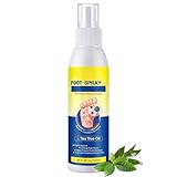 Virellay Fußspray, Fußpflege Spray, Teebaumöl Fußgeruchsspray, 120ml