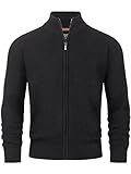 Indicode Herren INLayton Strickjacke mit Stehkragen und Reißverschluss | Cardigan Feinstrickjacke...