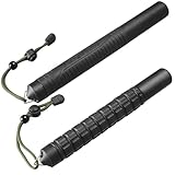 Teleskopschlagstock, 2er Pack 515 /640 mm Schwarz Schlagstock Ausziehbar | 300 G Leicht |...