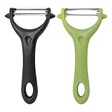 Redamancy Universalschäler, 2 Stück Sparschäler Set, Gemüseschäler, Edelstahl Zweischneidige...