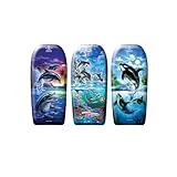 Neustanlo | Bodyboard | Motiv: Delfine | 82 cm | hochwertiges EPS | ideal als Schwimmhilfe Kickboard...