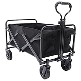 Bollerwagen Faltbarer Strandwagen Handwagen Gerätewagen Transportwagen 80kg Belastbarkeit mit...