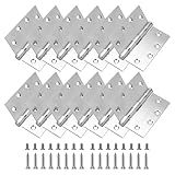 12 Stück 11,4 x 11,4 cm Türscharniere, robuste Edelstahl-Scharniere, Kugellager, Türscharniere...