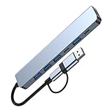 POENVFPO 7 in 1 USB UPE C -Kupplungsstation mit 5W Last, Aluminiumlegierung Material, Stecker und...