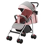 MUL-BOUTIQUE Kompakter Kinderwagen, 0 bis 4 Jahre (30 kg max), leicht (4,11 kg), Buggy für Babys,...