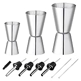 Cpolebev 1 Set Cocktail-Messbecher, Edelstahl-Messbecher, Barmaß 3/4/5, Kleiner Messbecher mit...