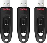 SanDisk Ultra USB 3.0 Flash-Laufwerk 64 GB 3er-Pack (SecureAccess Software, Passwortschutz,...