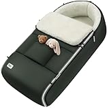 MONZANA® Fußsack Kinderwagen & Buggy – Kuscheliger Winterfußsack für Baby, mit Reflektoren,...