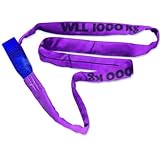 Braun 10031RS Rundschlinge 1000 kg Tragkraft, 3 m Umfang, endlos mit Polyesterkern, violett