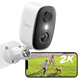 COOAU Upgraded 2K Überwachungskamera Aussen | Innen Akku WLAN Kabellos Wiederaufladbare IP Kamera...