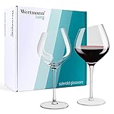 Wertmann Living 2er Set Gläser Rotwein - besondere Form mit schrägem Rand