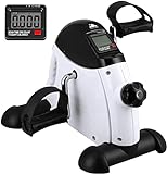 EVOLAND Heimtrainer Mini Fitnessbike, Arm und Beintrainer Pedaltrainer mit LCD Display, Hometrainer...