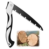 Klappsäge 24cm/9.5inch Astsäge Handsäge mit 3-Seiten-Rasierzahn Tragbare Klappsäge, für Garten,...