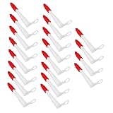 Vaguelly 20 Stück Teiliges Caulk Nozzle mit Roten Verschlusskappen Silikon Düsenspitzen für...