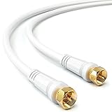 deleyCON 10m SAT TV Antennenkabel Koaxial Kabel HDTV 4-Fach Schirmung DVB-S DVB-S2 Radio DAB...