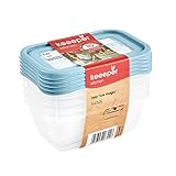 keeeper Tiefkühldosenset 5-teilig, Wiederbeschreibbarer Deckel, 5 x 500 ml, 15,5 x 10,5 x 6 cm, Mia...