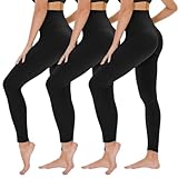 TNNZEET 3er Pack Leggings Damen High Waist Schwarz Leggins Blickdicht für Sport...