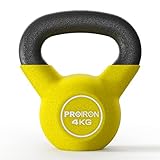 PROIRON Kettlebell, Kugelhantel mit hochwertiger Neoprene Coated, 4 kg | Bodenschonend |...
