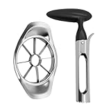 DvBCNMe Apfelschneider & Entkerner Set, Edelstahl Apfelentkerner mit Ergonomischen Rutschfesten...
