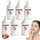 Erneuernde Feuchtigkeitscreme mit Erdbeerextrakt, Verbesserung der Hautstruktur, Reduzierung...