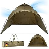 Q-Tac Ruck Zuck Bivvy Angelzelt vorn geöffnet [DAS ORIGINAL] Karpfenzelt mit herausnehmbarer...
