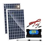 Solarpanel, Dual-Chip, 10 W, Solar-Controller-Set, flexible Panel-Optionen für schnelles Aufladen...