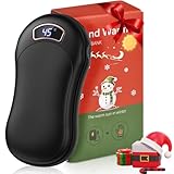 Handwärmer Elektrische 10000mAh Tragbare Taschenwärmer USB Powerbank, Wiederaufladbar Handwärmer...
