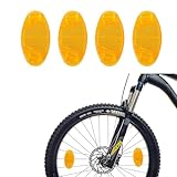 YUGUOLAN 4er Set Speichen Katzenaugen, Reflektoren Fahrrad Speichen, Speichenreflektoren Fahrrad,...