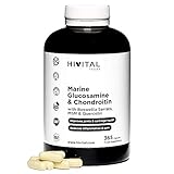 Glucosamin mit Chondroitin. 365 Kapseln für eine 4-monatige Behandlung. Mit 1500 mg Marine...