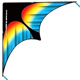Flying Hoofer Delta Drachen Flugdrachen für Erwachsene und Kinder - 60'' x 30'' - Einleiner...