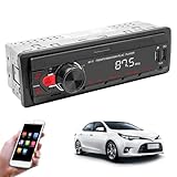 Car Audio Unit - Single DIN Stereo, USB Player | Hände Kostenloses Fahrzeugmusikkonsolesystem, Anti...