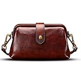 Retro handgefertigte Arzt-Tasche, Umhängetasche Damen, Vintage-Stil, Leder, Umhängetasche