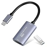 Guermok Videoaufnahmekarte, 4K USB 3.0 HDMI auf USB C Audio Capture Card, 1080P60/ 2K 30FPS Capture...