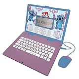 Lexibook, Disney Stitch, zweisprachiger deutsch/englischer Lerncomputer, Spielzeug für Kinder mit...