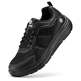 FitVille Extra Weit Walkingschuhe Herren leicht Freizeitschuhe Stoßdämpfung und Rückprall...