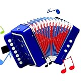 Shenrongtong Musikalisches Akkordeon,Knopfakkordeon - Musikspielzeug für Kinder - Tragbares kleines...