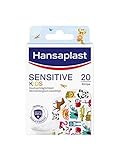 Hansaplast Kinderpflaster Sensitive (20 Strips), Wundpflaster mit niedlichen Tiermotiven zum...