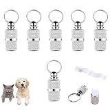 6 Stück Personalisierte Adressanhänger für Hunde Katzen, Adressanhänger Hund, Hundehalsband...