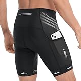 X-TIGER Radlerhose Herren mit 5D Gepolsterte,Fahrradhose Herren Atmungsaktive Schnelltrocknende...