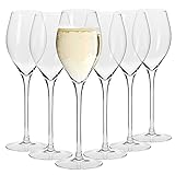 Krosno Champagnergläser Prosecco-Gläser| Set von 6 | 280 ML | Harmony Kollektion | Sektgläser...