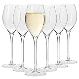 Krosno Champagnergläser Prosecco-Gläser | Set von 6 | 280 ML | Harmony Kollektion | Sektgläser...