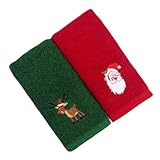 VICASKY 2 Stück Weihnachtshandtuch handtücher küche handtücher weihnachtsdeko weihnachtadeko...