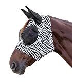 Waldhausen Fliegenmaske Puck Zebra, schwarz/weiß, XWB