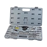 Hlennotor 60-Teiliges Gewindeschneider-Set, Hand-Windeisen, Schneideisen-Wringer-Kombinationsset,...
