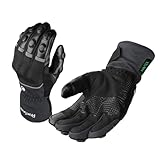 2KP CE Winter Motorradhandschuhe für Männer Frauen, Winddichte Wasserdichte Motorrad Handschuhe,...