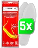 TerraTherm Wärmesohlen für Schuhe - 5 Paar XL Sohlenwärmer, 100% natürliche Wärme, Fußwärmer...